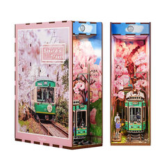 Miniatuurne LED-valgustusega kokkupandav maja - Cherry Blossom Country Tonecheer, 264-osaline hind ja info | Pusled | kaup24.ee