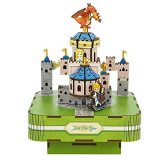 Kokkupandav miniatuurne muusikakast – sõbralik Dragon Castle Tonecheer, 100-osaline hind ja info | Pusled | kaup24.ee