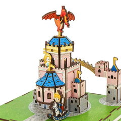 Kokkupandav miniatuurne muusikakast – sõbralik Dragon Castle Tonecheer, 100-osaline hind ja info | Pusled | kaup24.ee