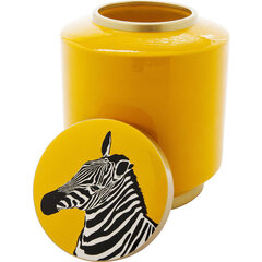 Dekoratiivpurk Zebra, Yellow, 25cm hind ja info | Sisustuselemendid | kaup24.ee