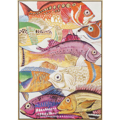 Maal "Fish", Meeting One, 100x70cm hind ja info | Seinapildid | kaup24.ee