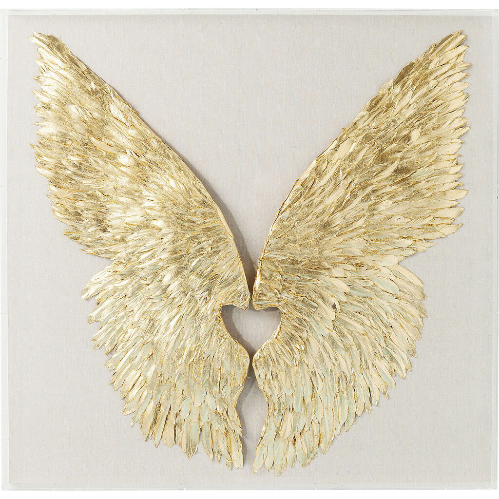 Seinapilt Wall Decoration Wings Gold, 120x120cm цена и информация | Seinapildid | kaup24.ee