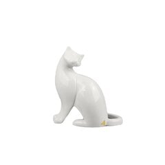 Royal Dux Bohemia Фарфоровая статуэтка "Сидящий кот", 21 см цена и информация | Детали интерьера | kaup24.ee