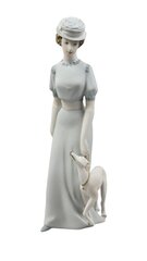 Фарфоровая статуэтка "Дама с борзой" от Royal Dux Bohemia. цена и информация | Детали интерьера | kaup24.ee