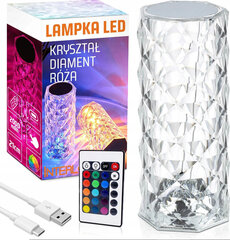 Öövalgusti Glamour Multi-värviline läbipaistev sädelev kristall цена и информация | Детские светильники | kaup24.ee