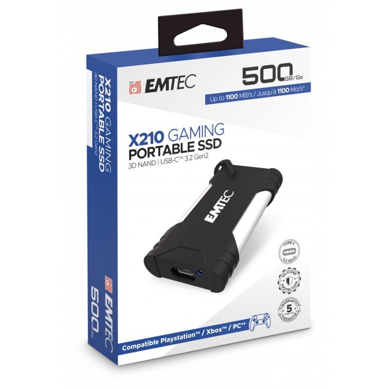 Emtec X210 (ECSSD500GX210G) hind ja info | Välised kõvakettad (SSD, HDD) | kaup24.ee