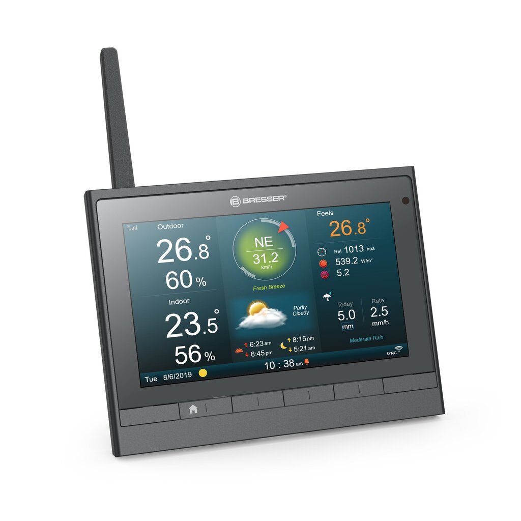 Bresser MeteoChamp HD WIFI Weather Center 7-in-1 hind ja info | Ilmajaamad, termomeetrid | kaup24.ee