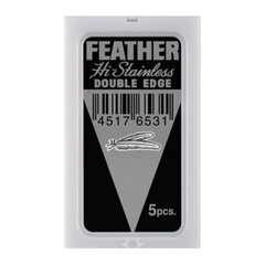 Raseerija terad Feather Hi Stainless, 5 tk hind ja info | Raseerimisvahendid | kaup24.ee