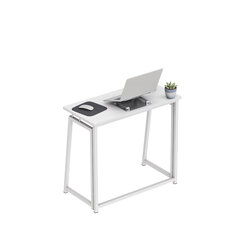 Складной письменный стол Лидер 1.5 белый цена и информация | Компьютерные, письменные столы | kaup24.ee