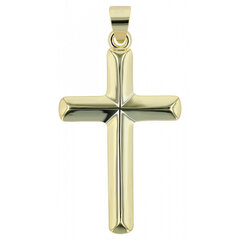 Позолоченный серебряный крестик "Vireo" цена и информация | Мужские украшения | kaup24.ee