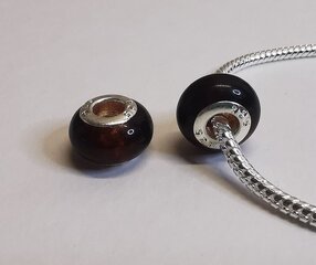 Helmed Amber BeCharmed 12 mm, tume kirss hind ja info | Ehete valmistamine, helmestamine | kaup24.ee