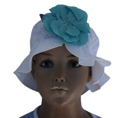 Шапка-панама для девочек Pupill Lea, белая цена и информация | Шапки, перчатки, шарфы для девочек | kaup24.ee