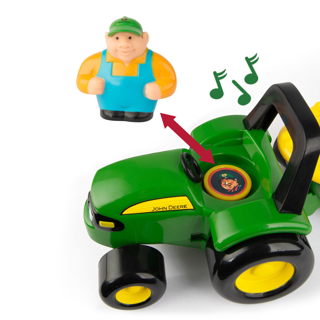 Mängutraktor haagiste ja loomadega Tomy John Deere цена и информация | Poiste mänguasjad | kaup24.ee