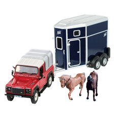 Mänguauto hobuhaagisega Tomy Britains Land Rover 43239 hind ja info | Poiste mänguasjad | kaup24.ee