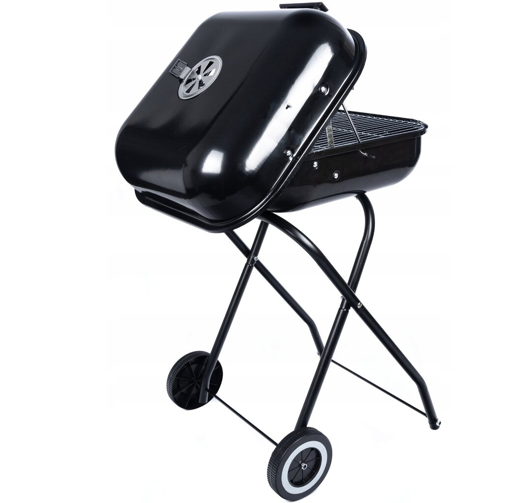Mobiilne ratastel grill Gotel, 85x46x50 cm, must цена и информация | Grillid | kaup24.ee