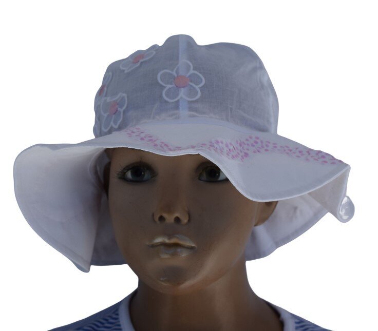 Müts Pupill Naomi, valge цена и информация | Tüdrukute mütsid, sallid, kindad | kaup24.ee