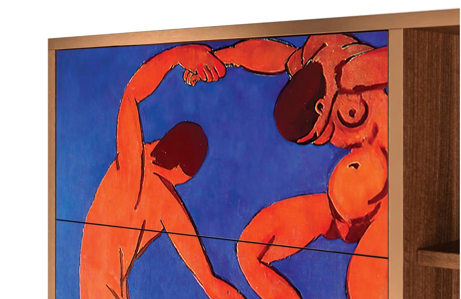 Puhvetkapp BS2 The Dance By Henri Matisse L 125 cm, pähkel цена и информация | Kummutid | kaup24.ee