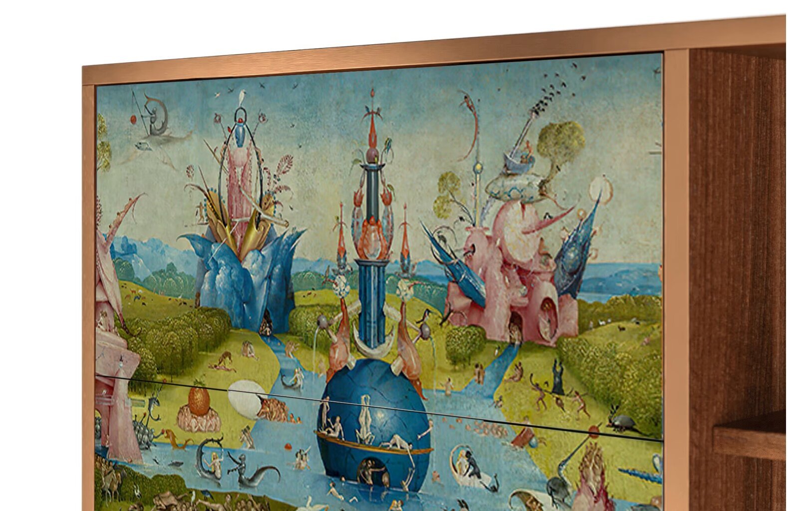 Puhvetkapp BS2 The Garden By Hieronymus Bosch L 125 cm, pähkel hind ja info | Kummutid | kaup24.ee