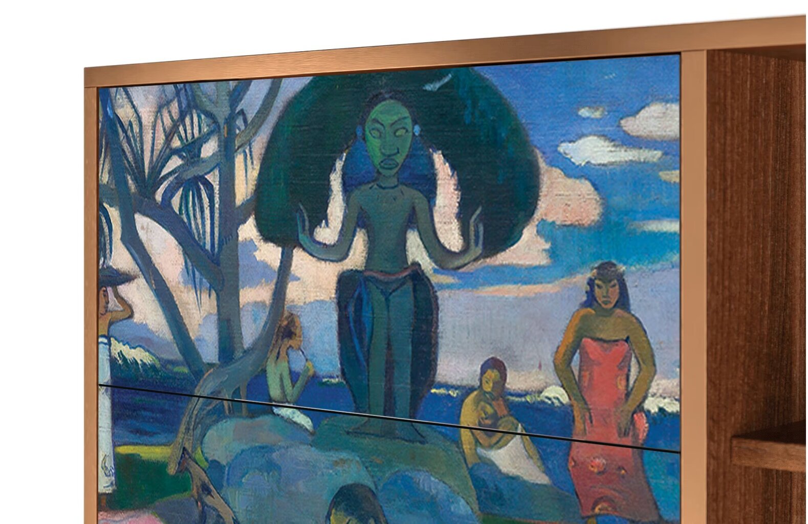 Puhvetkapp BS2 Day Of The God By Paul Gauguin L 125 cm, pähkel цена и информация | Kummutid | kaup24.ee