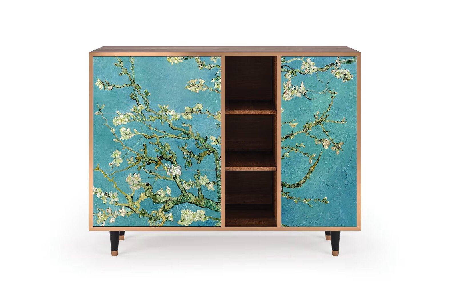 Puhvetkapp BS2 Almond Blossom By Van Gogh L 125 cm, pähkel hind ja info | Kummutid | kaup24.ee