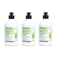 Ökoloogiline lubja ja piparmündi pesuvedelik Organic People, 3 x 500 ml цена и информация | Средства для мытья посуды | kaup24.ee