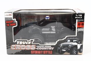 RC auto Jeep Police MZ-Import, 5668-13, must hind ja info | Poiste mänguasjad | kaup24.ee