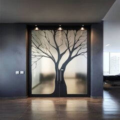 Декоративная наклейка на стекло с силуэтом дерева цена и информация | Декоративные наклейки | kaup24.ee