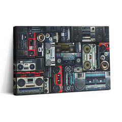 Seinapilt Muusika - Vintage boombox hind ja info | Seinapildid | kaup24.ee