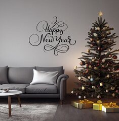 Виниловая наклейка "С Новым Годом" для гостиной и кухни цена и информация | Декоративные наклейки | kaup24.ee