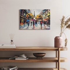 Seinapilt Eiffeli tänavate Nova - maalitud sügis цена и информация | Картины, живопись | kaup24.ee