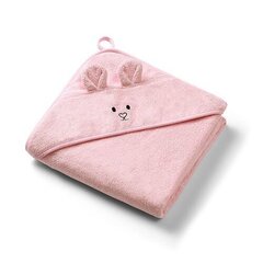 BabyOno kapuutsiga rätik 1553/01, 100x100 cm, roosa hind ja info | Rätikud, saunalinad | kaup24.ee