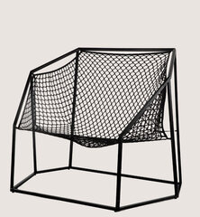 Маленький стул Nuuk королевского размера, 166x110h132 cm, черный цена и информация | Садовые стулья, кресла, пуфы | kaup24.ee