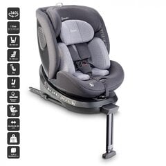 Turvatool BabyGo, Move Isofix 360, Grey 0-36 kg hind ja info | Turvatoolid | kaup24.ee