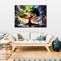 Масляная картина 70x150 см, одно дерево цена и информация | Картины, живопись | kaup24.ee