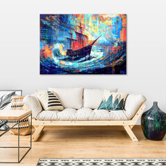 Lõuendile maalimine, Laev merel hind ja info | Seinapildid | kaup24.ee