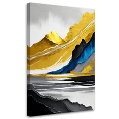 Seinapilt Kuldsete mägede abstraktsioon цена и информация | Картины, живопись | kaup24.ee