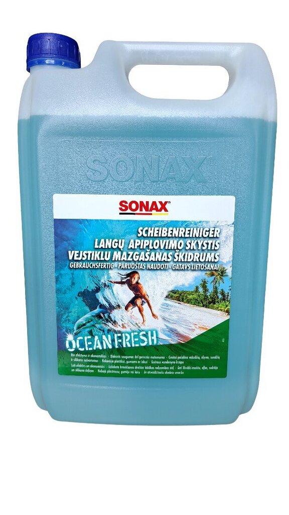 Suvine aknapesuvedelik Sonax Ocean Fresh, 4L hind ja info | Antifriisid ja jahutusvedelikud | kaup24.ee
