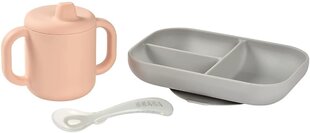 Набор силиконовой посуды Beaba, 3 шт. цена и информация | Детская посуда, контейнеры для молока и еды | kaup24.ee