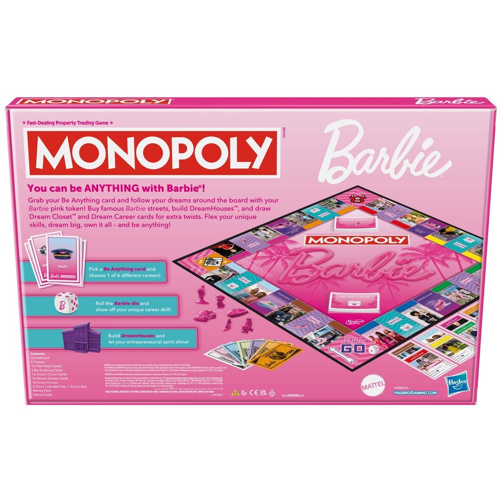 Monopoly Lauamäng Barbie цена и информация | Lauamängud ja mõistatused | kaup24.ee