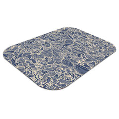 Põrandat kaitsev matt Sinine lill, 100x70 cm цена и информация | Офисные кресла | kaup24.ee