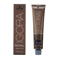 Juuksevärv Schwarzkopf Igora Royal Absolutes Anti-Age Color Creme 5-50, 60 ml hind ja info | Juuksevärvid | kaup24.ee