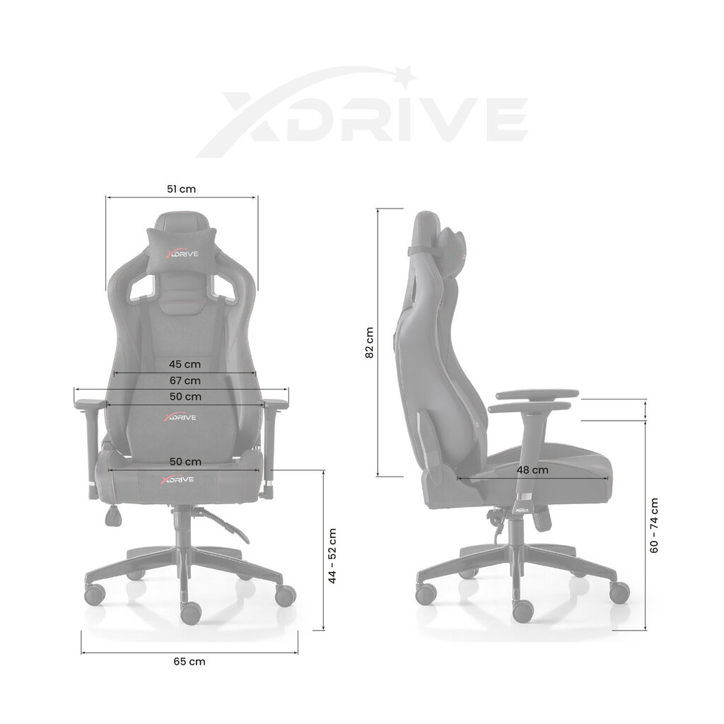 Mänguritool xDrive Akdeniz Profesional, 50 x 48 x 130 cm цена и информация | Kontoritoolid | kaup24.ee