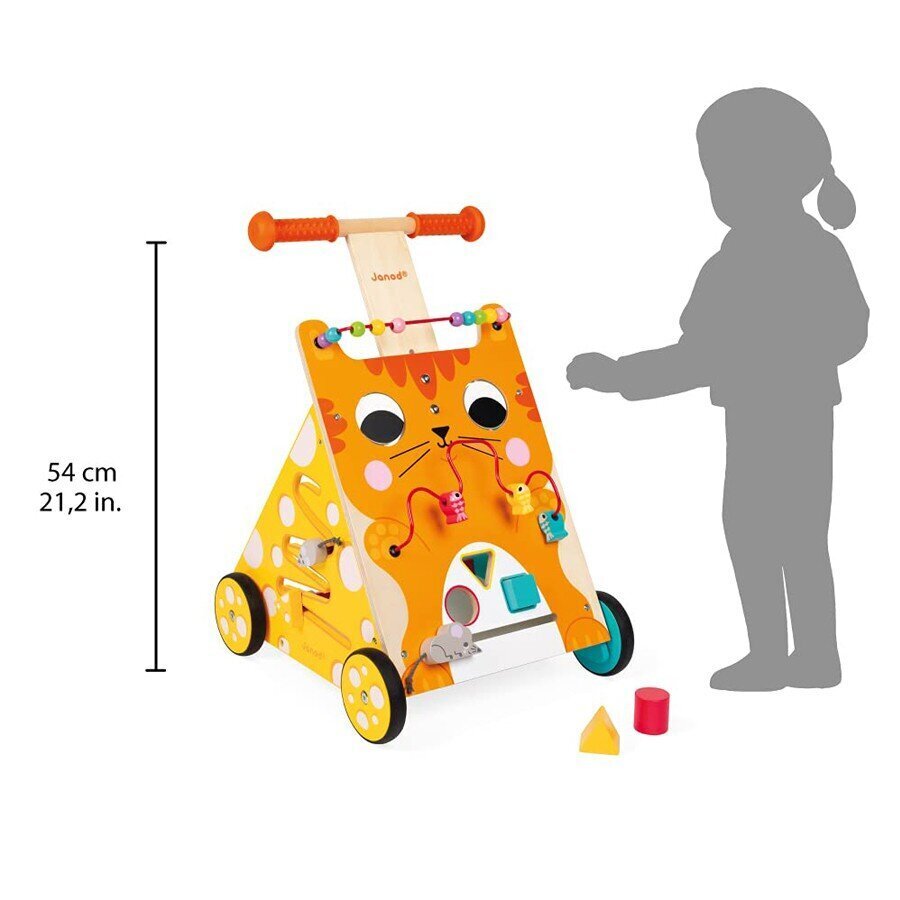Puidust käimistugi piduritega Janod hind ja info | Imikute mänguasjad | kaup24.ee