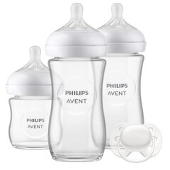 Набор стеклянных бутылочек Philips Avent Natural Response SCD878/11, 0+ мес цена и информация | Бутылочки и аксессуары | kaup24.ee