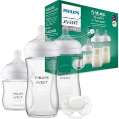 Набор стеклянных бутылочек Philips Avent Natural Response SCD878/11, 0+ мес цена и информация | Бутылочки и аксессуары | kaup24.ee