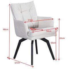 Кресло стул Podrez LUX, белый цена и информация | Стулья для кухни и столовой | kaup24.ee
