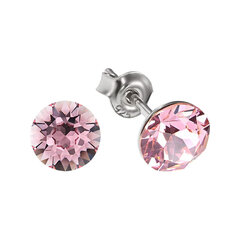 Naiste kõrvarõngad Diamond Sky „Classic (Light Rose)“ koos Swarovski kristallidega DS02A924 hind ja info | Kõrvarõngad | kaup24.ee
