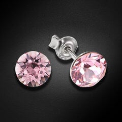 Naiste kõrvarõngad Diamond Sky „Classic (Light Rose)“ koos Swarovski kristallidega DS02A924 hind ja info | Kõrvarõngad | kaup24.ee