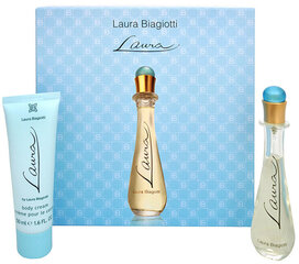 Komplekt Laura Biagiotti Laura - EDT, 25 ml + kehakreem, 50 ml hind ja info | Naiste parfüümid | kaup24.ee