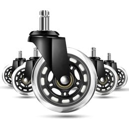 комплект резиновых колес, 5 шт. цена и информация | Колесики для мебели | kaup24.ee